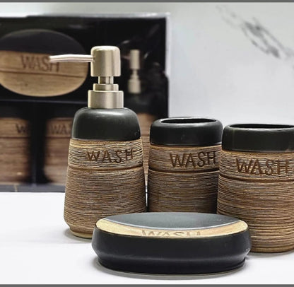 4 in 1 Ceramic bathroom set