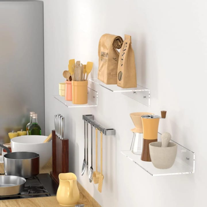 Acrylic Floating Wall Shelf