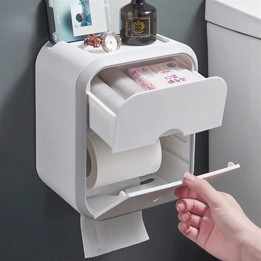 Wall mounted tissue holder