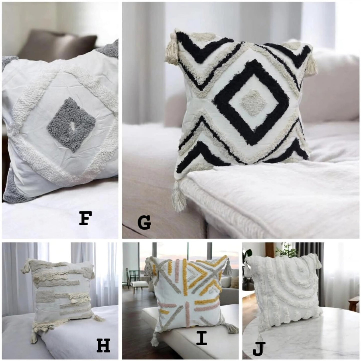 Boho throw pillow covers