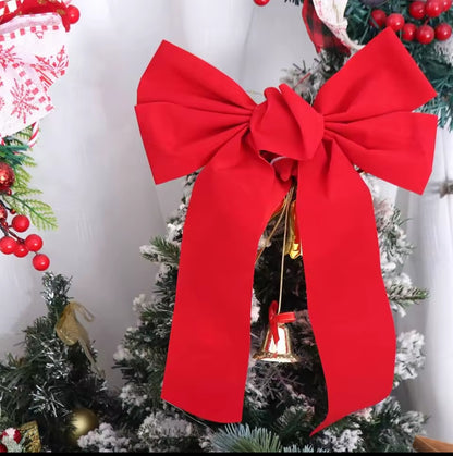 3Pc Christmas Bows Tree Decor