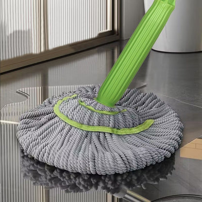 360 rotating self wringing bamboo twist mop
