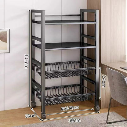 Metallic kitchen rack