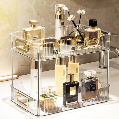 2 Tier Rectangular Countertop Storage Organizer