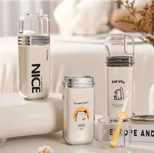 Portable travel toothbrush case