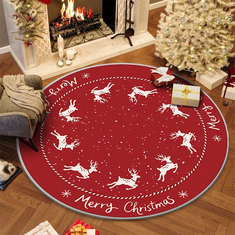 100cm Christmas Circular Anti Slip Carpet
