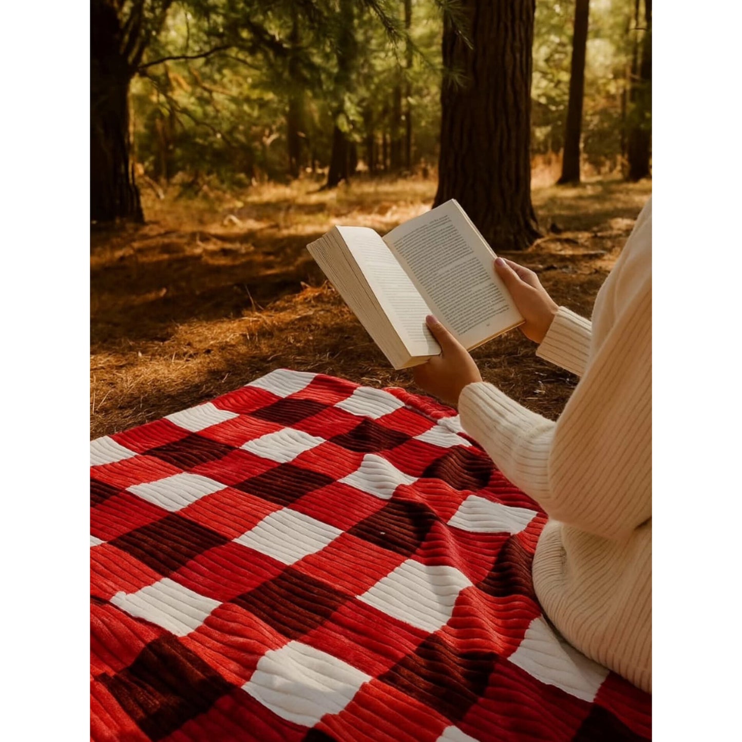Fleece throw blanket