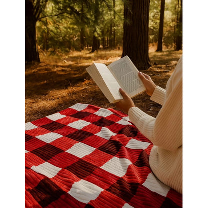 Fleece throw blanket