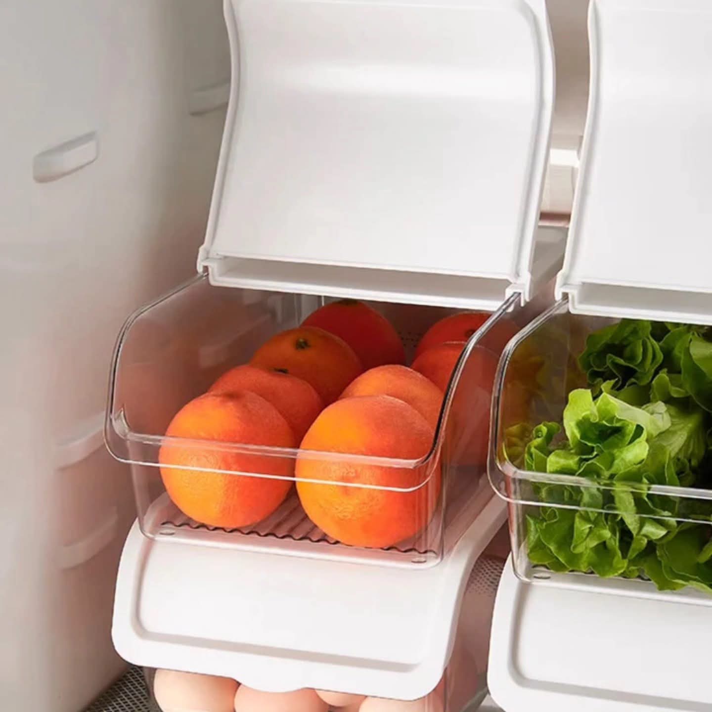 Acrylic Fridge Organizers with Lid