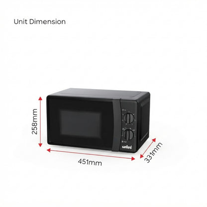 Sanford Microwave Oven 20L With Defrost Function and Timer - SF5629MO