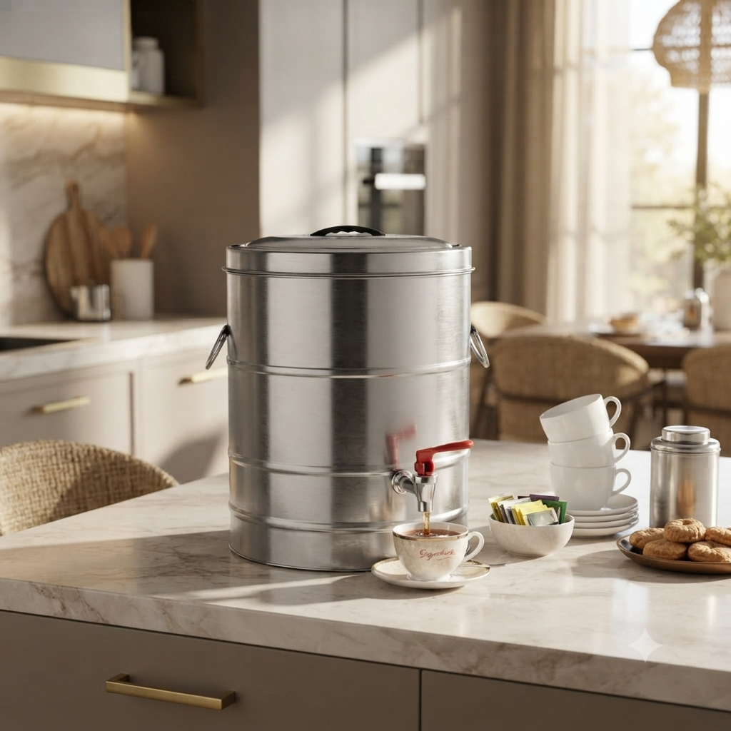 Assorted Double Wall Insulated Stainless Steel Tea Urn