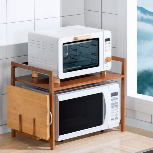 Multilayer Adjustable Microwave Stand