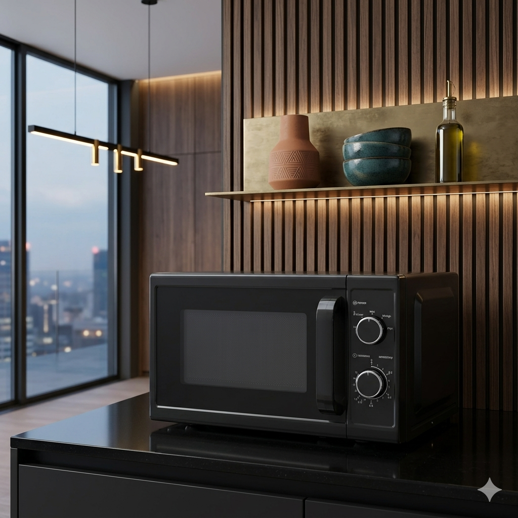 Ramtons 20 Liters Manual Microwave Black – RM/672