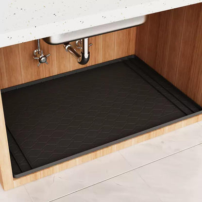 Waterproof silicone under sink mat