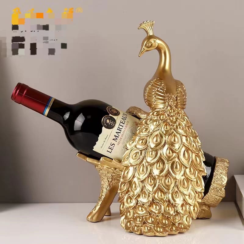 Wine bottle holder ornament figurines decor gift