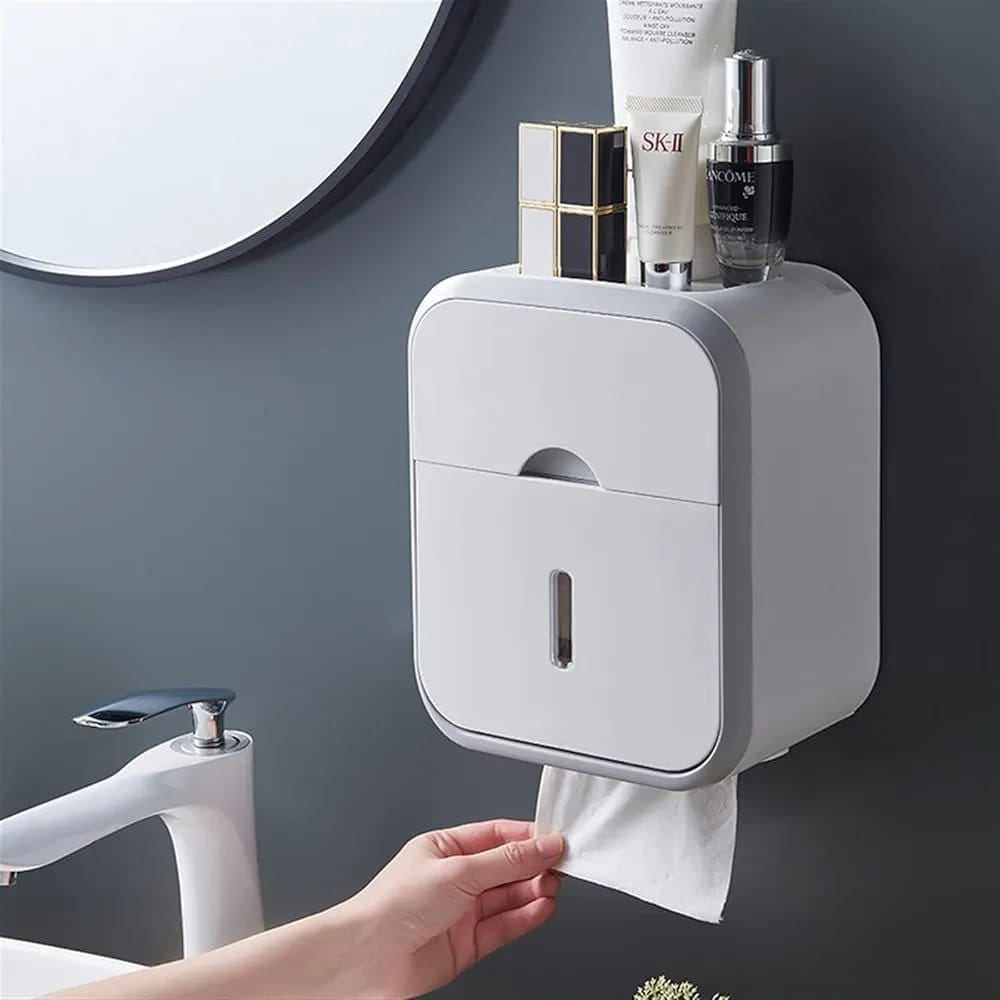 Wall mounted tissue holder