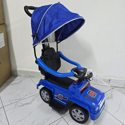 Baby push rides with canopy