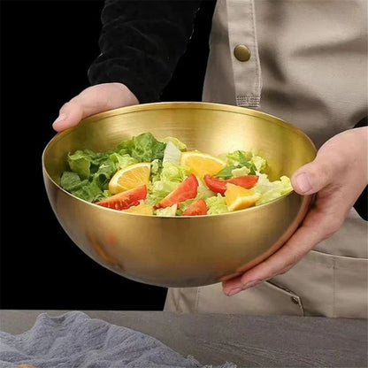 3 Litre Gold Stainless Steel Serving Bowl