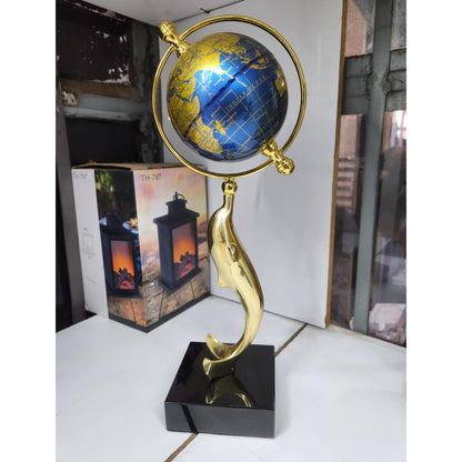 Executive Dolphin Globe Decor Piece