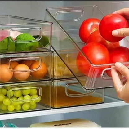 Acrylic refrigerator pantry storage organizer