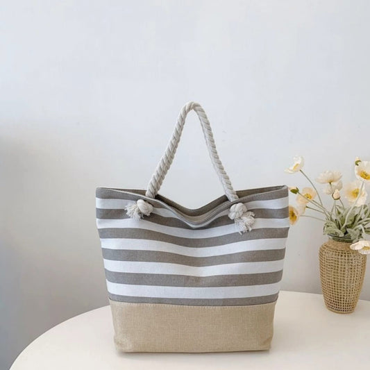 Stripped tote bags