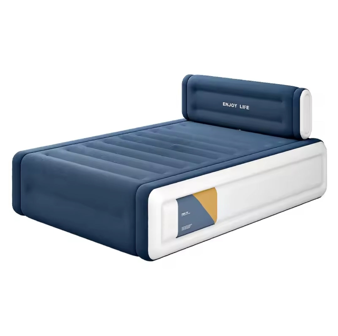 5*6 Inflatable air bed with head rest  rechargeable pump