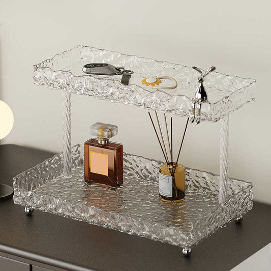 Cosmetic organizer tray