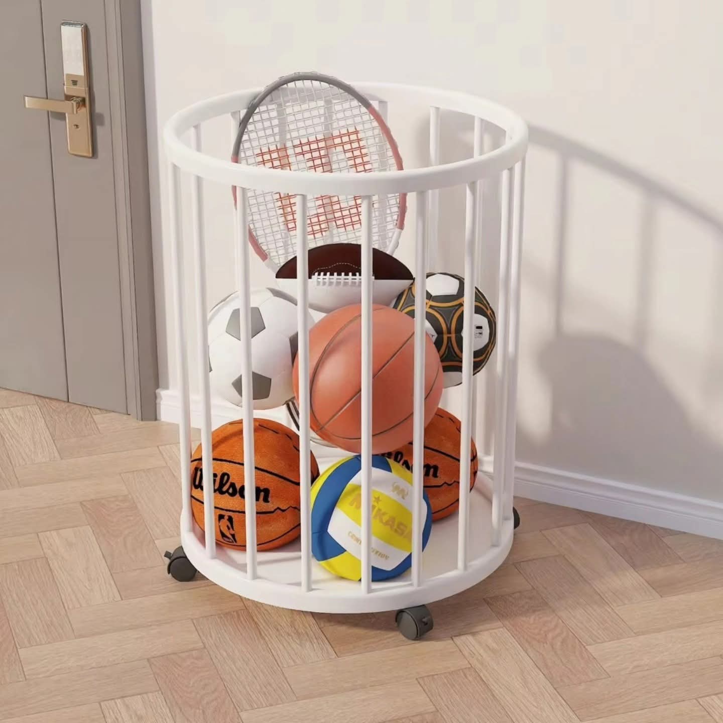 Multifunctional Laundry  Storage Basket with metal Frames/ Toy Basket