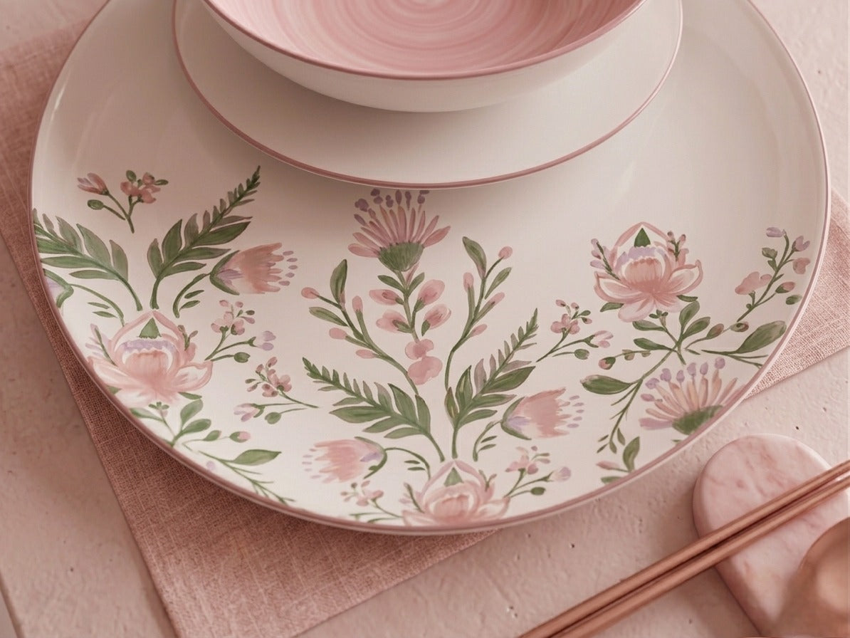 18 Piece Floral Dinner Set
