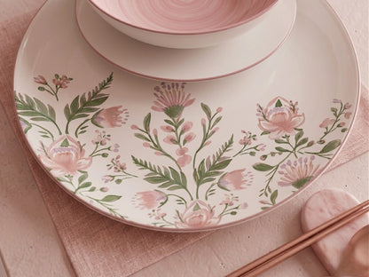 18 Piece Floral Dinner Set