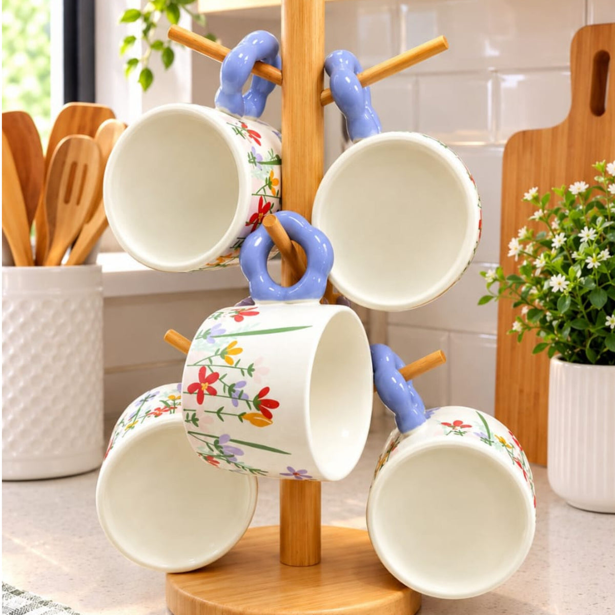 Floral Ceramic Mugs