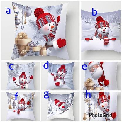 3pc Christmas throw covers cases