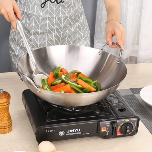 Aluminium wok pan