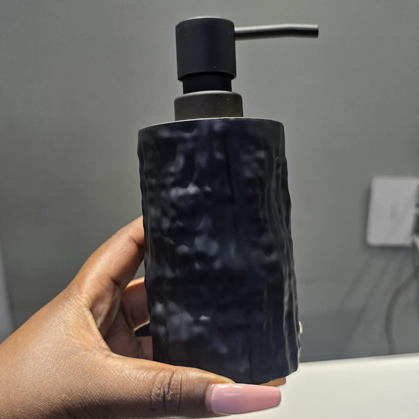 Stone Textured Soap Dispenser