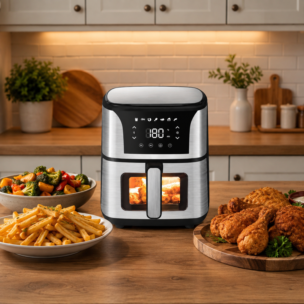 Sanford Digital Air Fryer 5.5L With Cooking Window and LED Display - SF2450AF