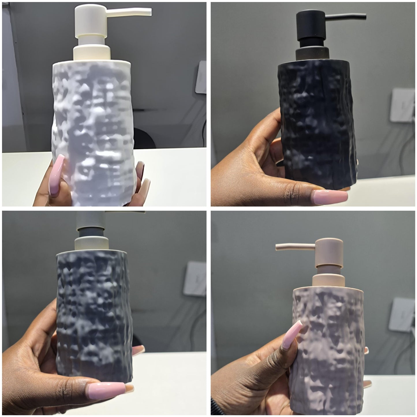 Stone Textured Soap Dispenser