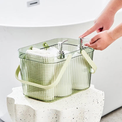 Clear storage basket