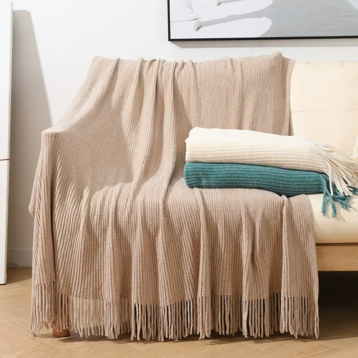 4*6  Knittted Throw Blanket