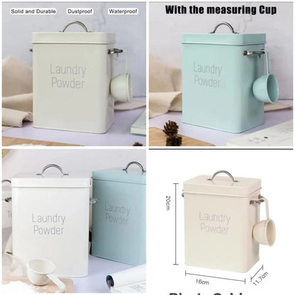 Laundry powder tin