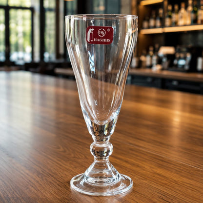 6Pcs Fluted Beer Glasses