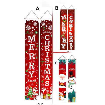1.8M 2Pc Christmas Door Banners