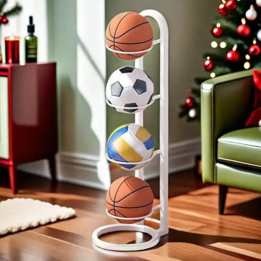 Ball Storage Rack Football and Volleyball Stand Holder