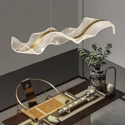 Wave LED Dining Hanging Chandelier Light