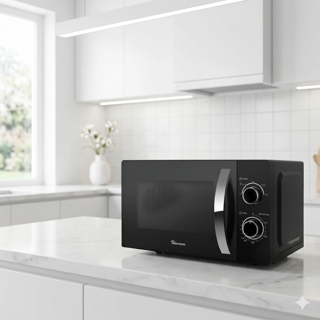 Ramtons 20 Liters Manual Microwave Black – RM/557