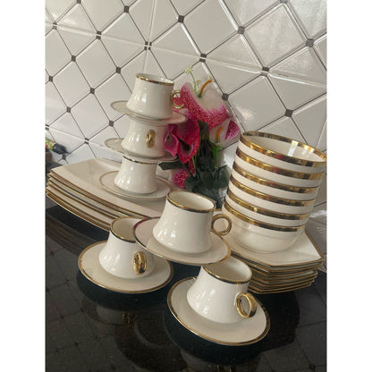 30 PCs set Gold dinner set