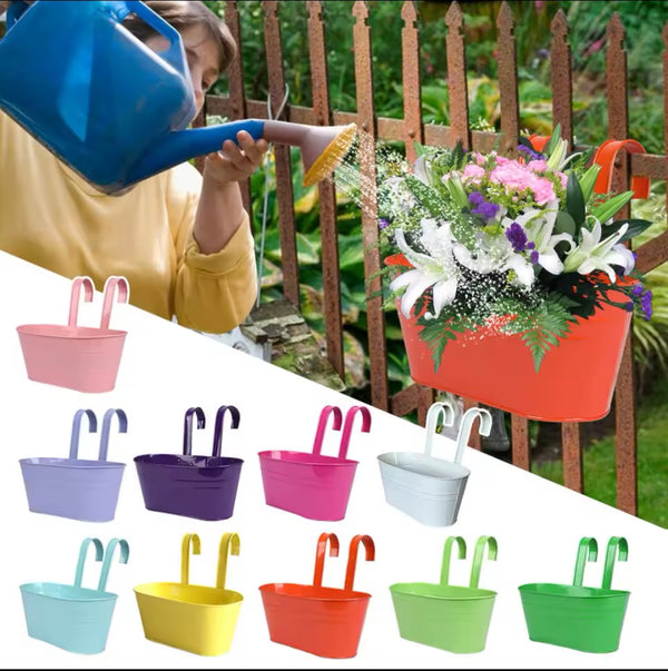 Colorful Railing Balcony Planter