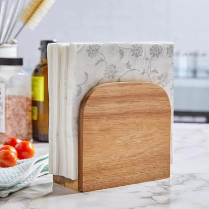 Standing Wood Napkin Holder Gha