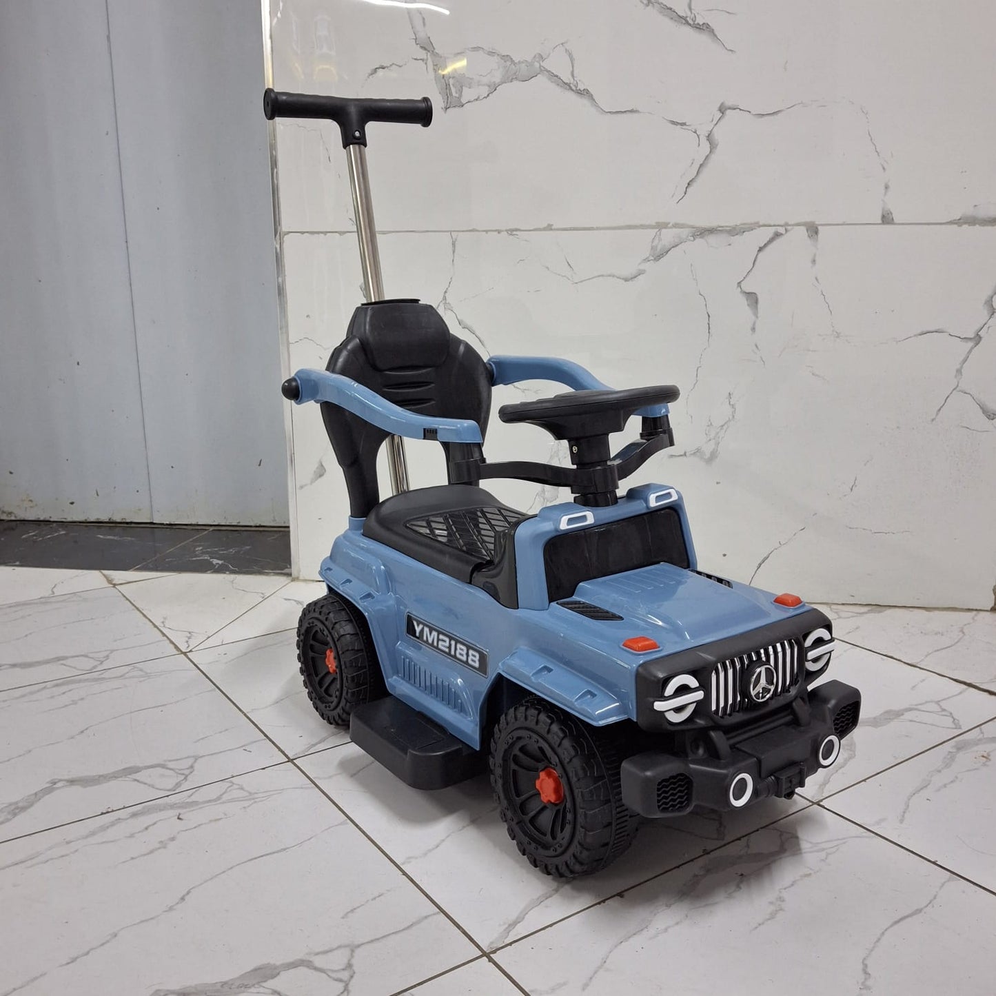 Kids push car
