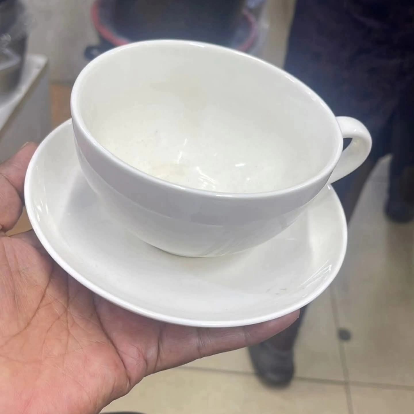 12 in 1 Cappuccino Cups and Saucers