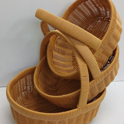 3 in 1 Multifunctional Rattan Storage Basket